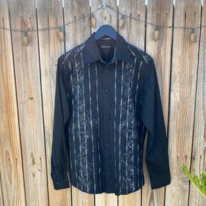 vintage 7 diamonds t-shirt men black size L